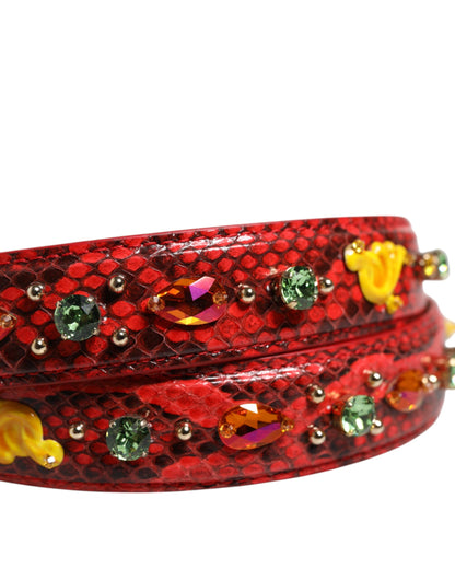 Dolce & Gabbana Tracolla Multicolore con Applicazioni