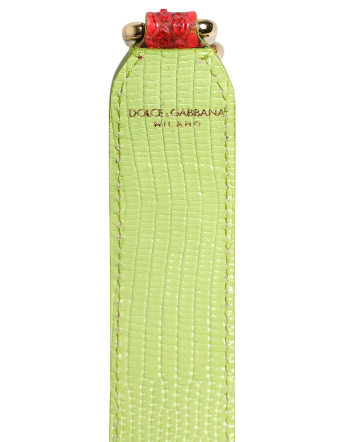 Dolce & Gabbana Tracolla Rossa in Pelle Esotica