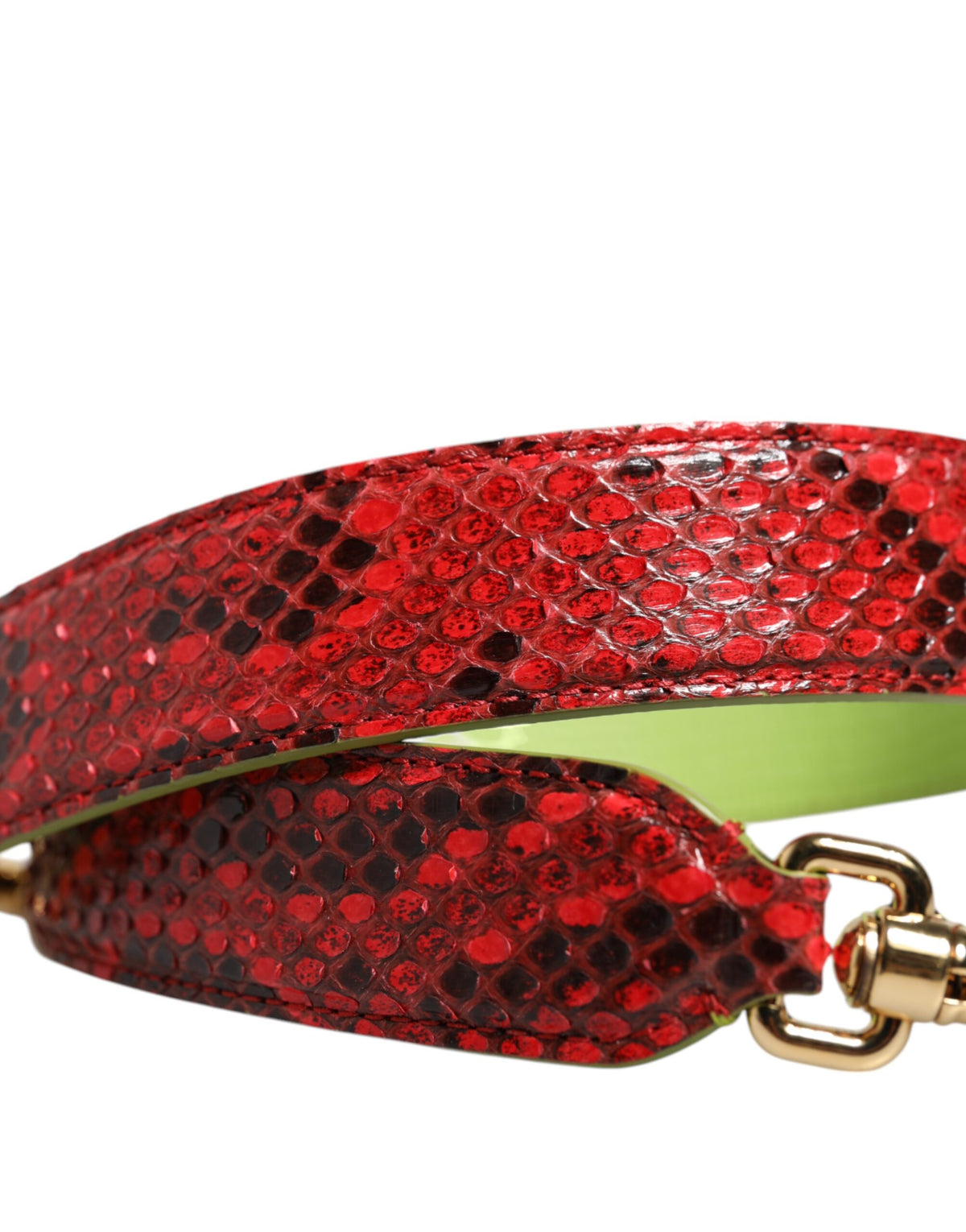 Dolce & Gabbana Tracolla Rossa in Pelle Esotica