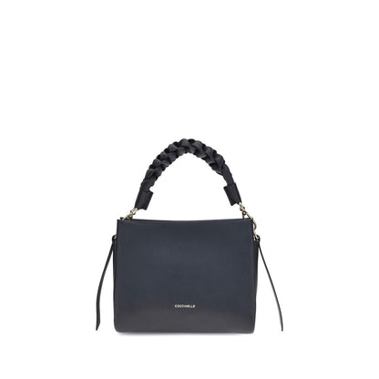 Coccinelle Schwarze Kalbsleder Bos Taurus Handtasche