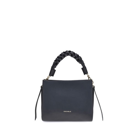 Coccinelle Schwarze Kalbsleder Bos Taurus Handtasche