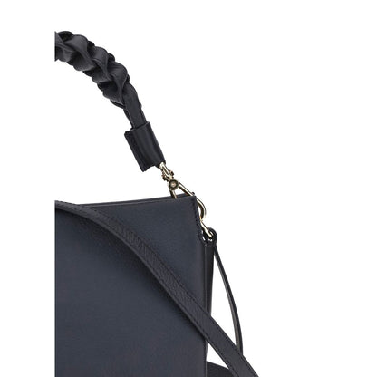 Coccinelle Schwarze Kalbsleder Bos Taurus Handtasche