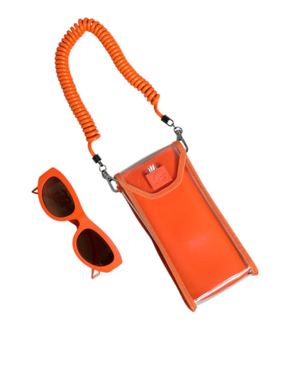 Dolce & Gabbana Orange Reborn To Live Oval Frame Logo Eyewear Sonnenbrille