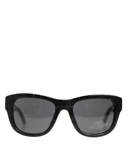 Dolce & Gabbana Occhiali da sole, colore nero, in pelle e vetro