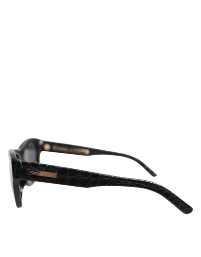 Dolce & Gabbana Occhiali da sole, colore nero, in pelle e vetro