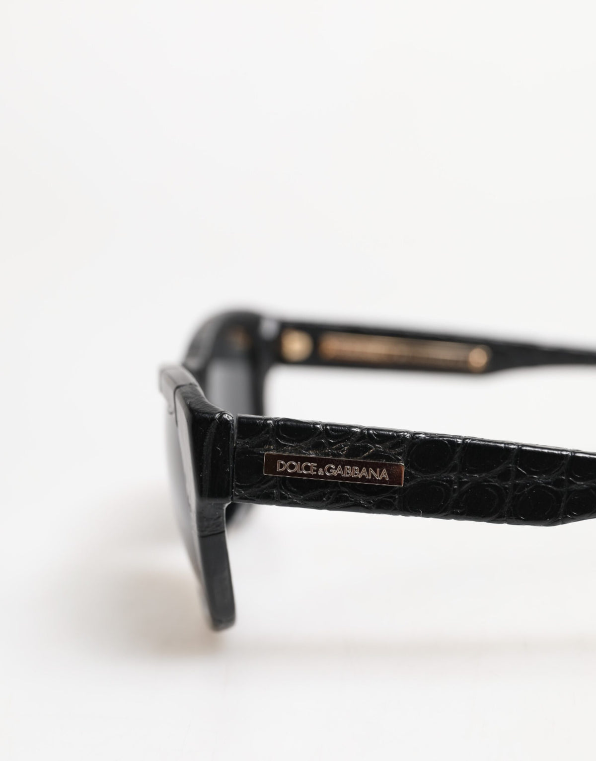 Dolce & Gabbana Occhiali da sole, colore nero, in pelle e vetro