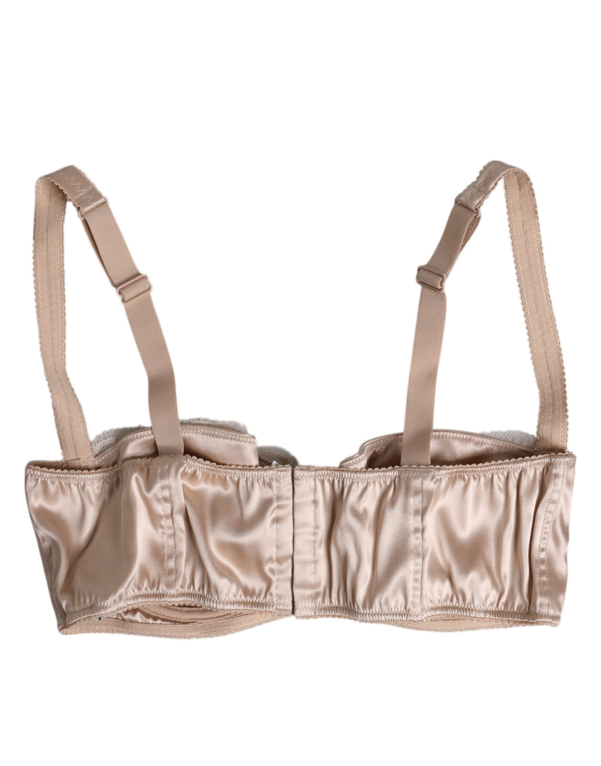 Dolce & Gabbana Reggiseno beige in seta e fibra elasticizzata