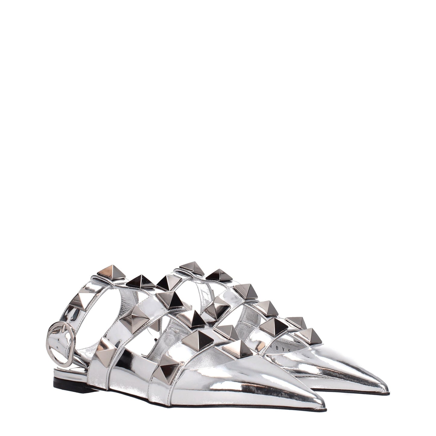 Valentino Garavani Graue Ledersandalen