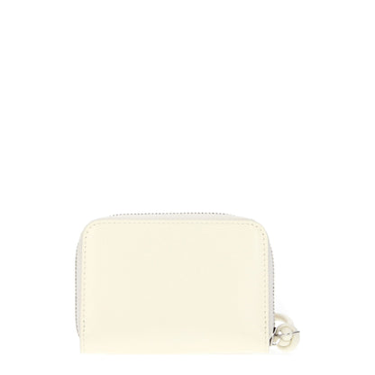 Jil Sander Beige Leder Portemonnaie