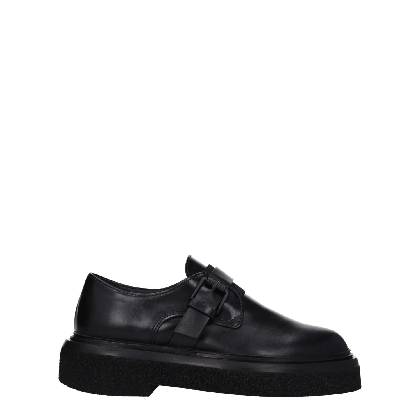 Max Mara Schwarze Oxford- und Derby-Schuhe aus Leder
