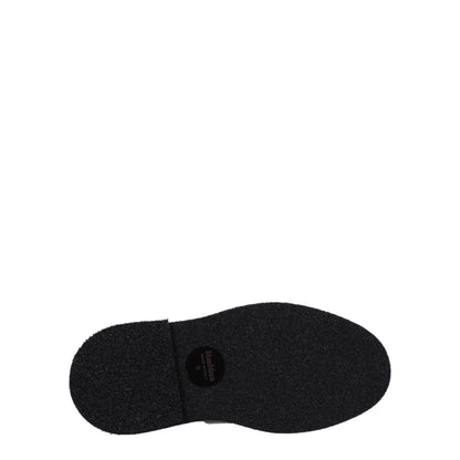 Max Mara Schwarze Oxford- und Derby-Schuhe aus Leder