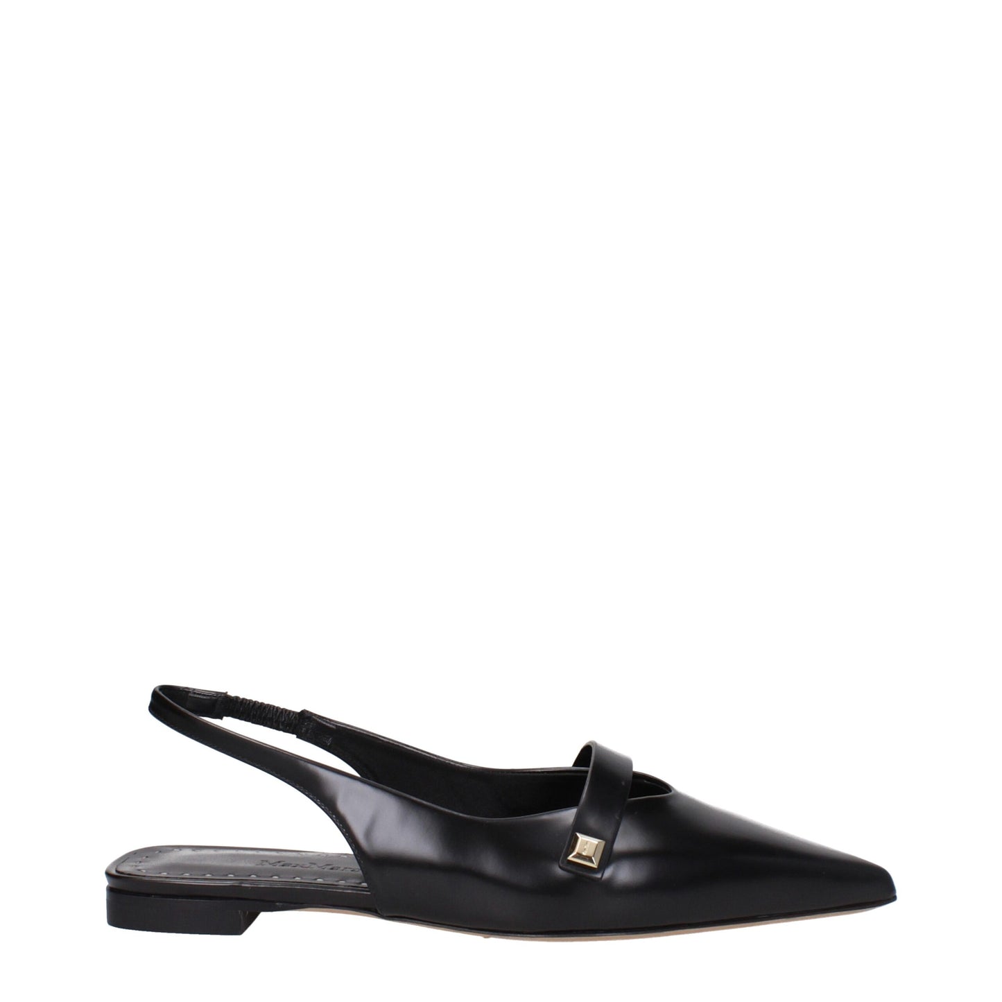 Max Mara Schwarze Ballerinas aus Leder