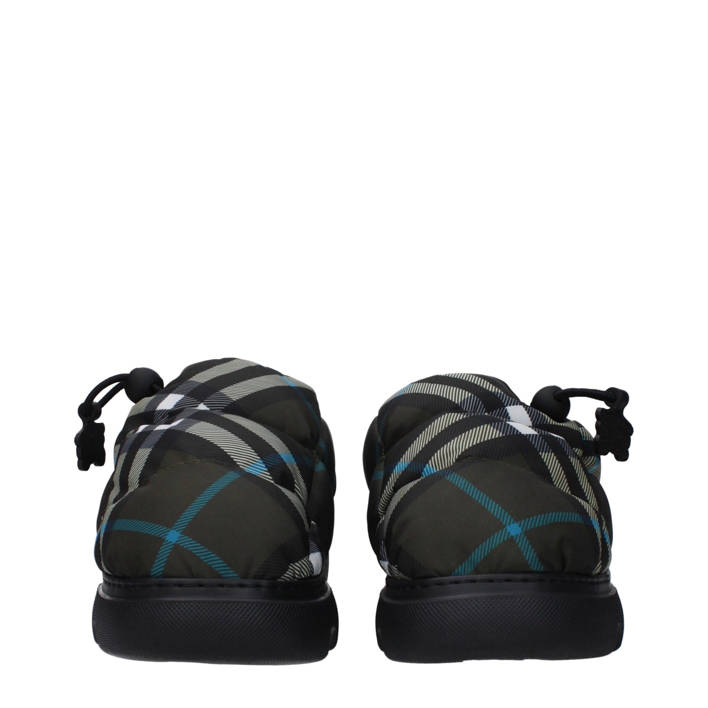 Burberry Grüne Stoff-Slipper