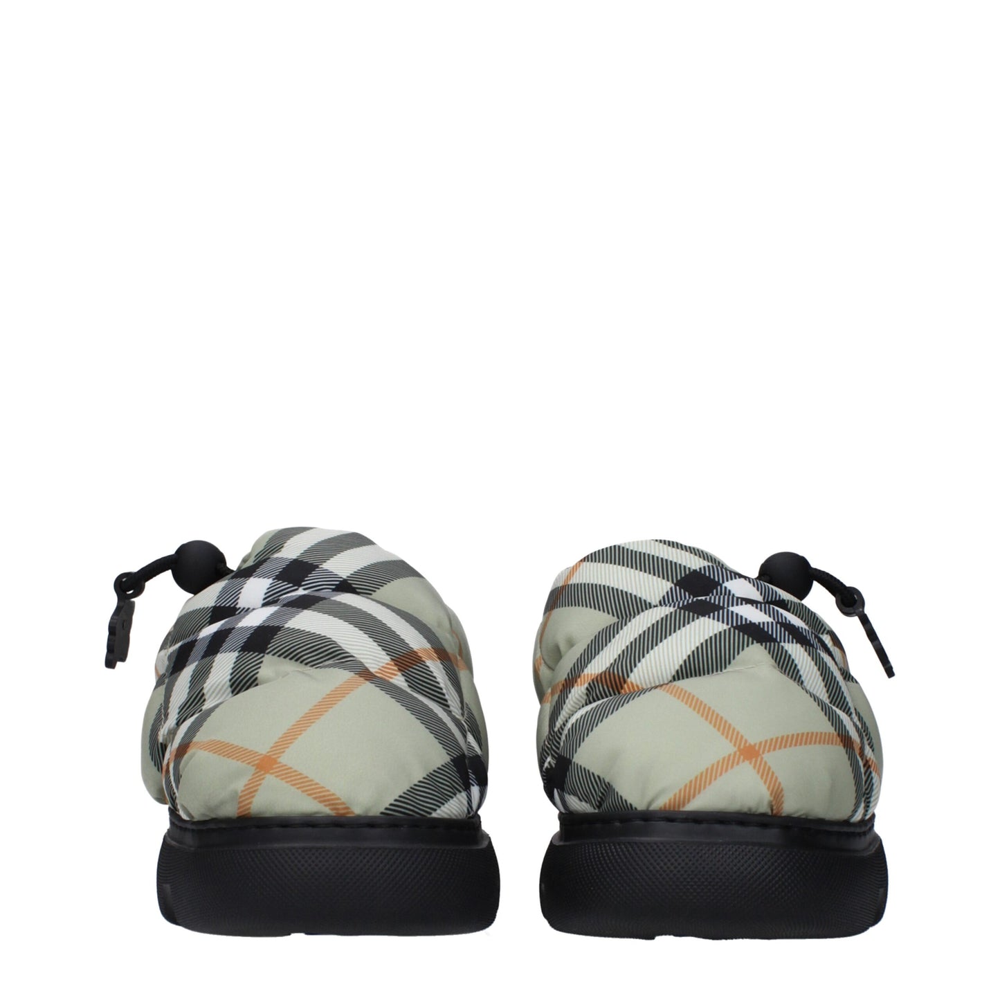 Burberry Grüne Stoff-Slipper