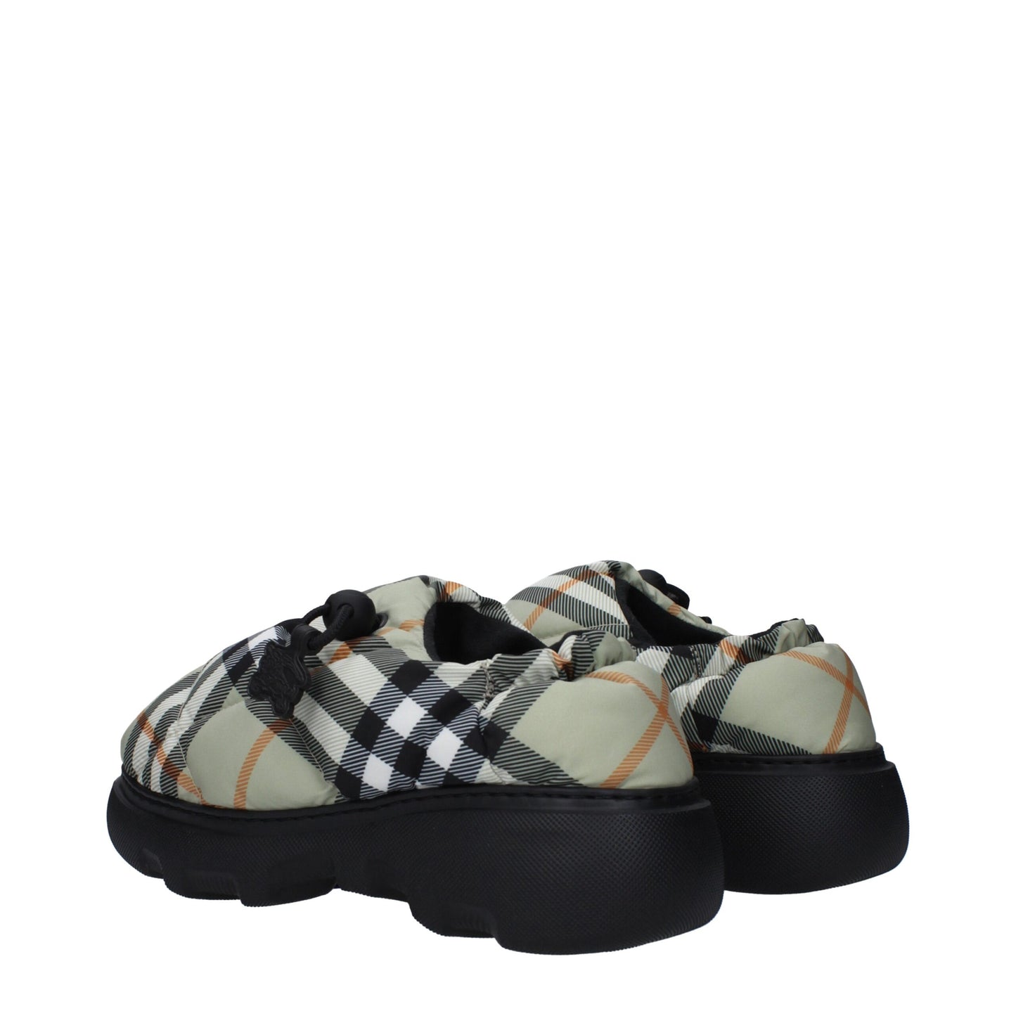 Burberry Grüne Stoff-Slipper