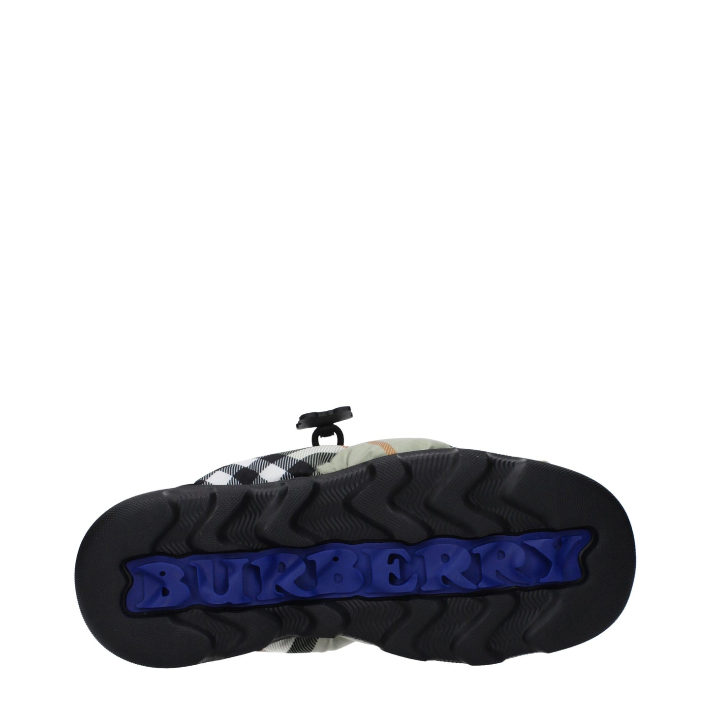 Burberry Grüne Stoff-Slipper