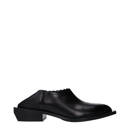 Moschino Schwarze Mules aus Leder