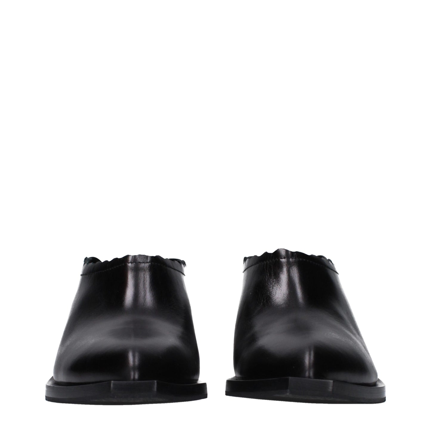 Moschino Schwarze Mules aus Leder