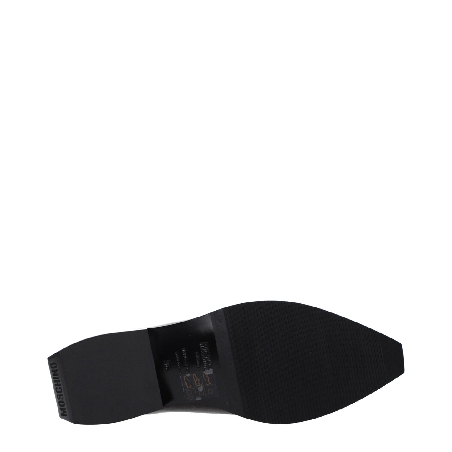 Moschino Schwarze Mules aus Leder