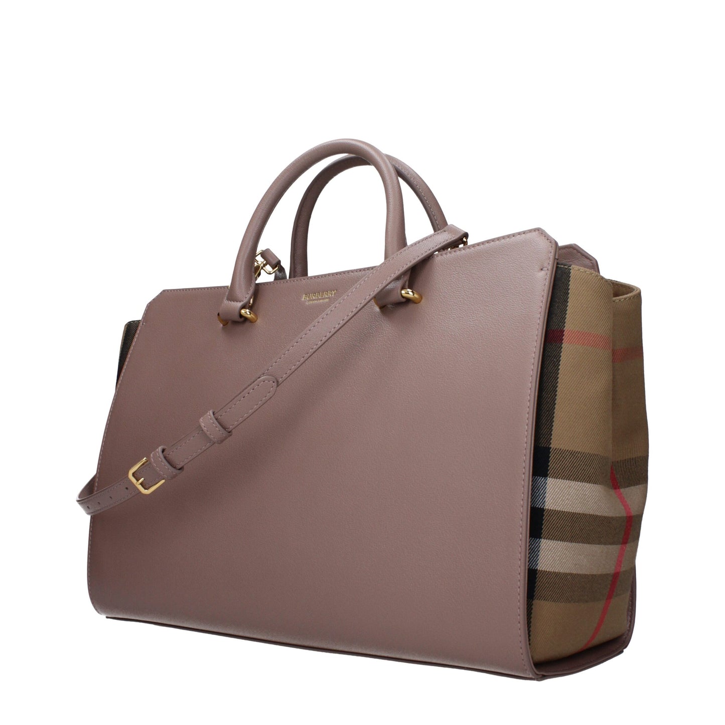 Burberry Graue Lederhandtasche