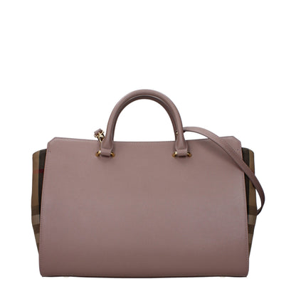 Burberry Graue Lederhandtasche