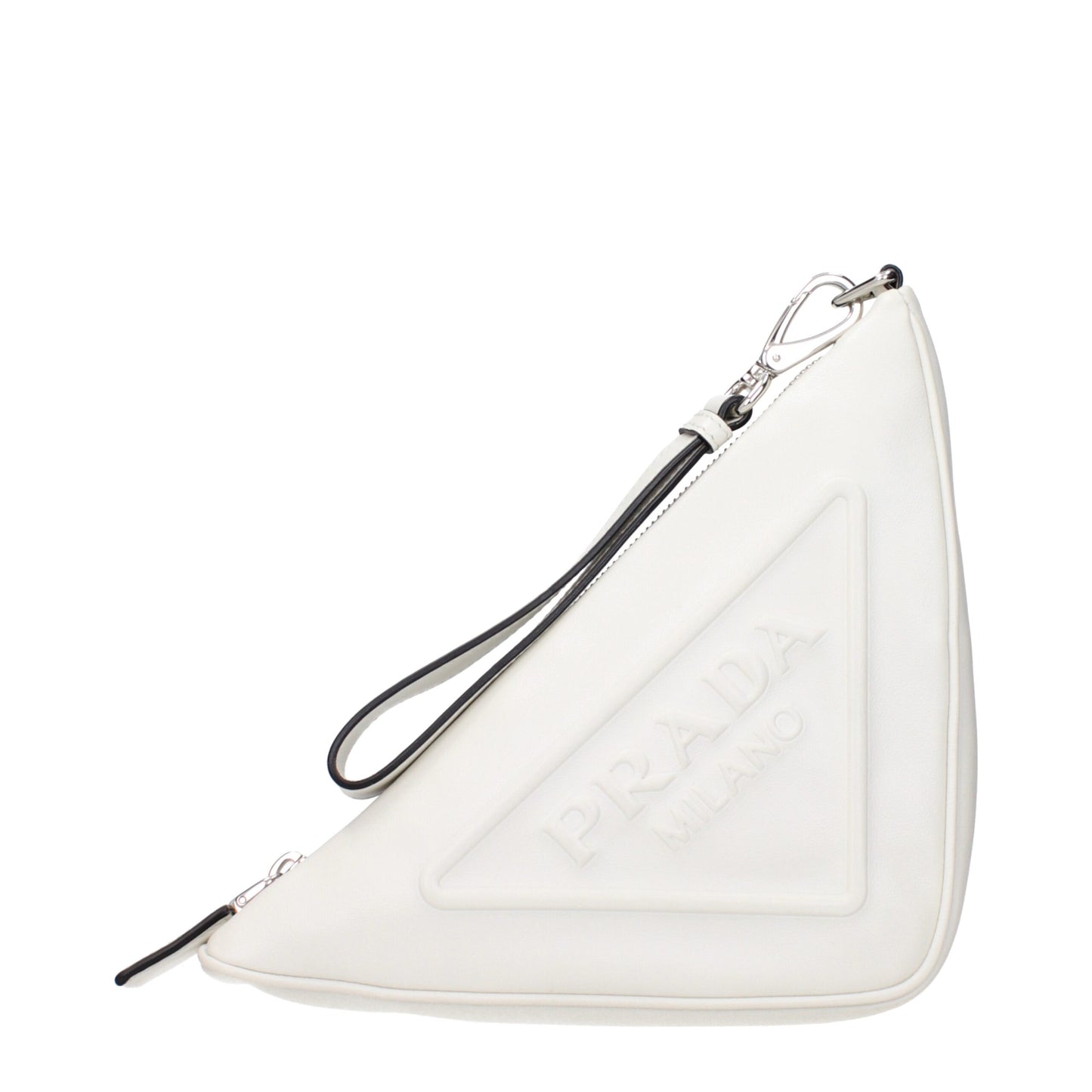 Prada Weiße Leder-Clutch