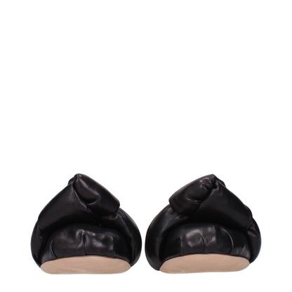 Miu Miu Schwarze Ballerinas aus Leder