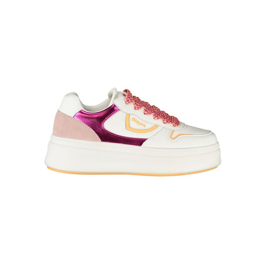 Blauer Bianco Poliuretano Donna Sneaker