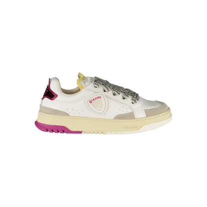 Blauer Bianco Poliuretano Donna Sneaker