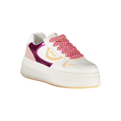Blauer Bianco Poliuretano Donna Sneaker