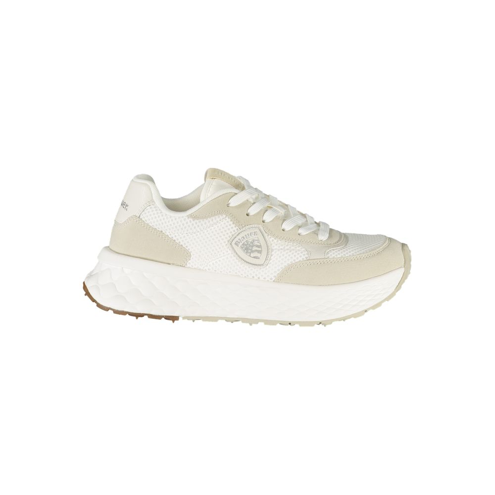 Blauer Bianco Damen-Sneaker aus Polyurethan
