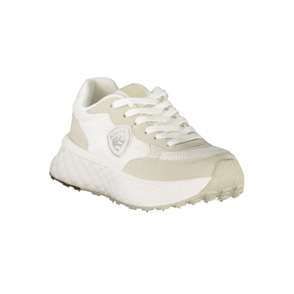 Blauer Bianco Damen-Sneaker aus Polyurethan