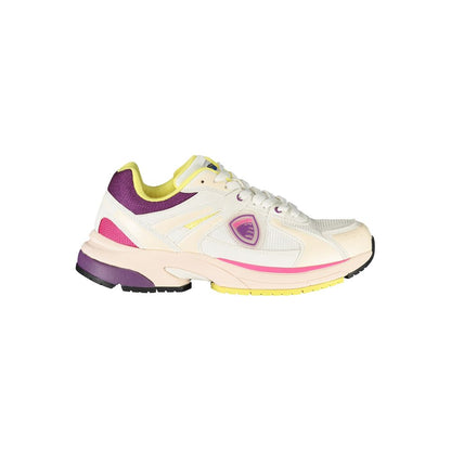 Blauer Bianco Poliuretano Donna Sneaker