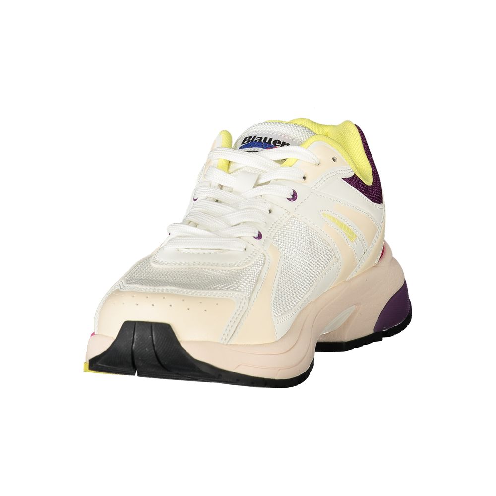 Blauer Bianco Poliuretano Donna Sneaker