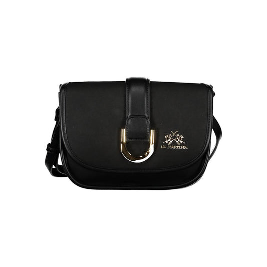 La Martina Schwarze Handtasche aus Polyethylen – Produktansicht 1 | Arca Lucia