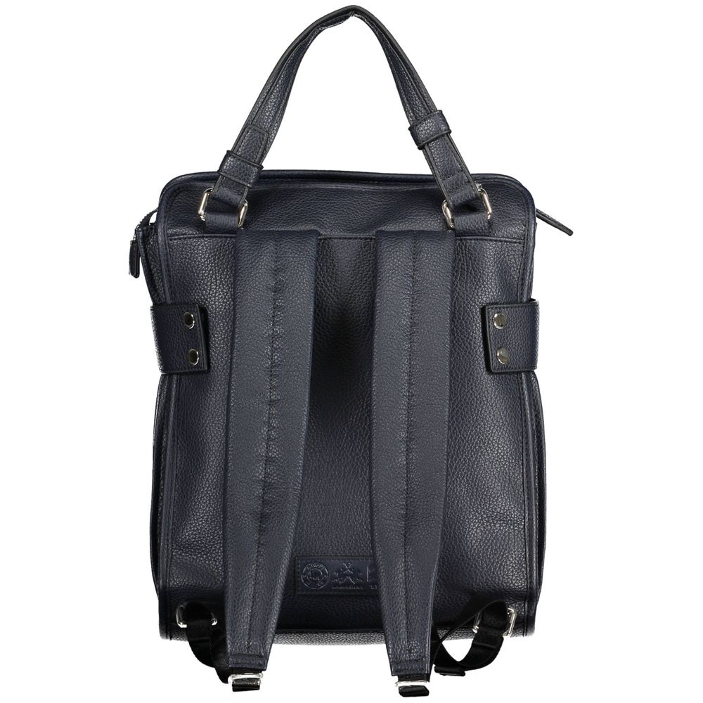 La Martina Blauer Polyethylen-Rucksack – Produktansicht 2 | Arca Lucia
