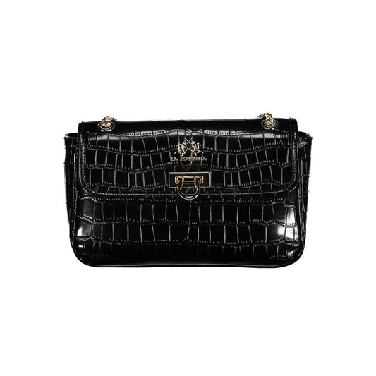 La Martina Schwarze Handtasche aus Polyethylen – Produktansicht 1 | Arca Lucia