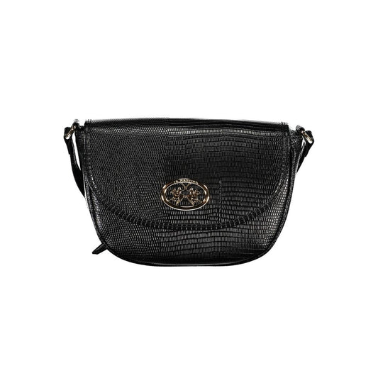 La Martina Schwarze Handtasche aus Polyethylen – Produktansicht 1 | Arca Lucia