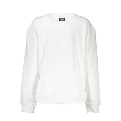 Cavalli Class Bianco Baumwoll-Sweatshirt für Damen