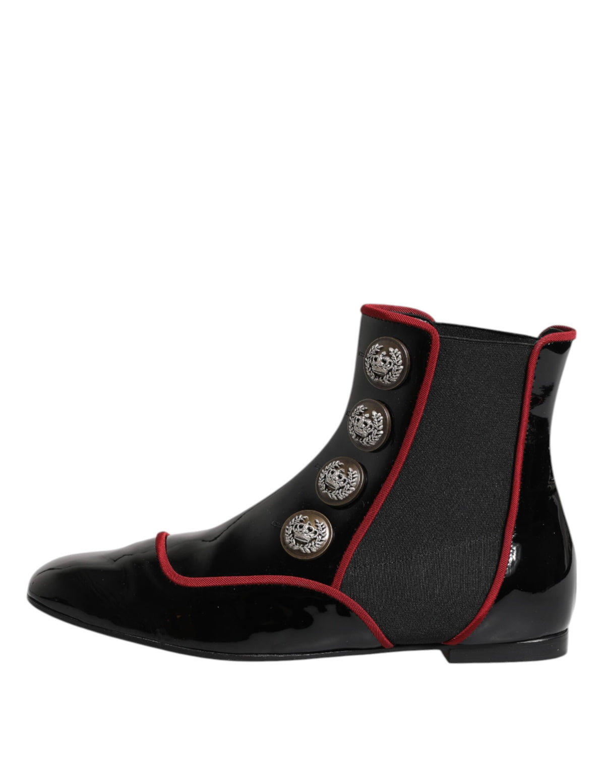 Dolce & Gabbana Jackie Scarpe Nere in pelle di vitello e viscosa e poliestere