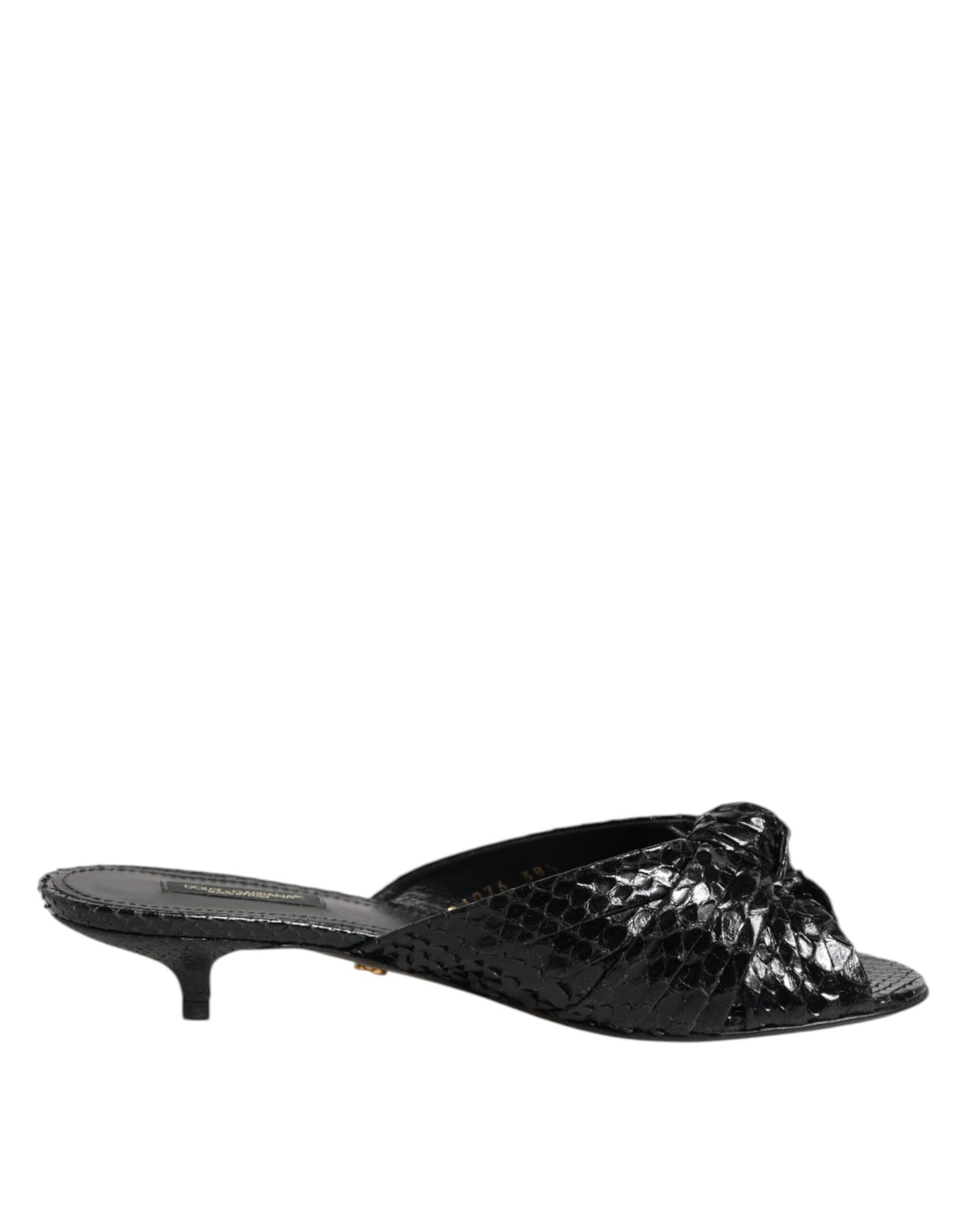 Dolce & Gabbana Sandali Neri in pelle di pitone