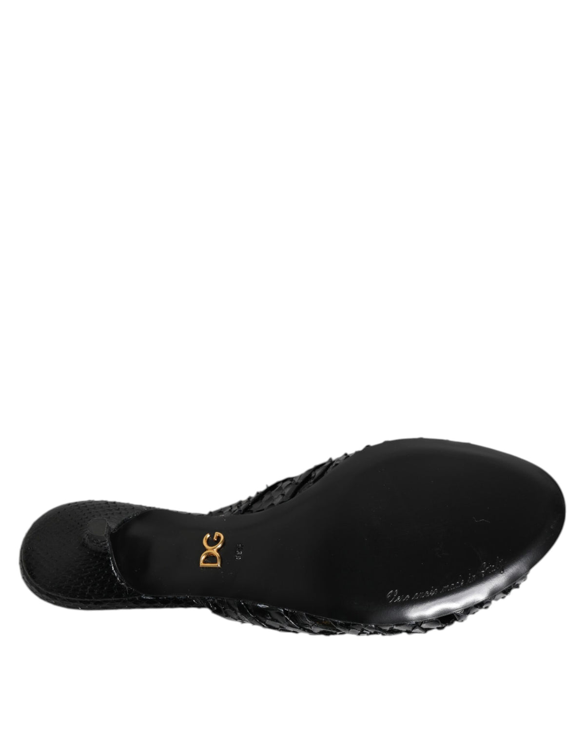 Dolce & Gabbana Sandali Neri in pelle di pitone