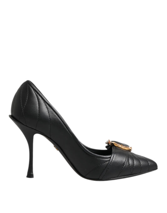 Dolce & Gabbana Schwarze Devotion Leder-Pumps