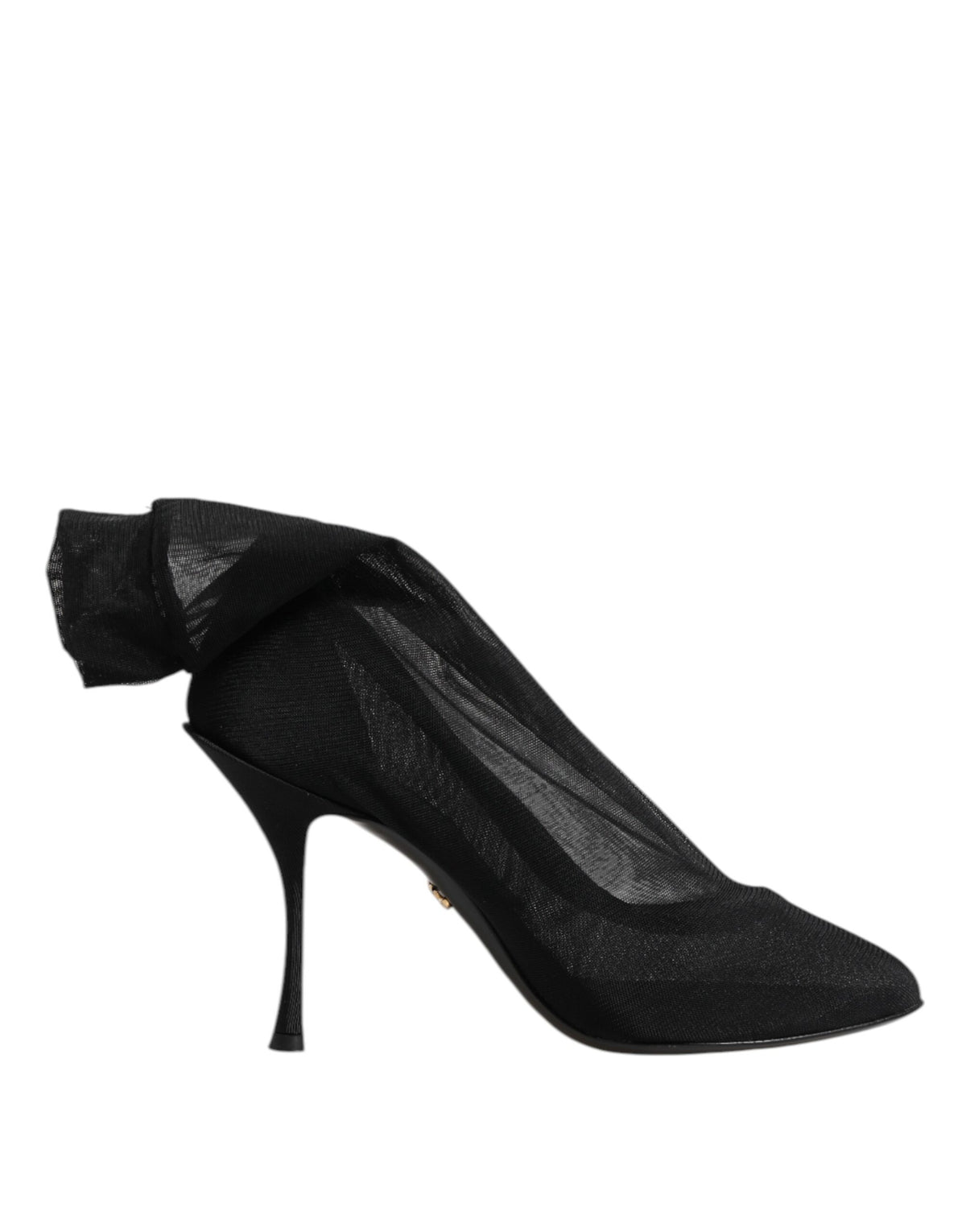 Dolce & Gabbana Stivali Neri Stretch in seta e viscosa e nylon