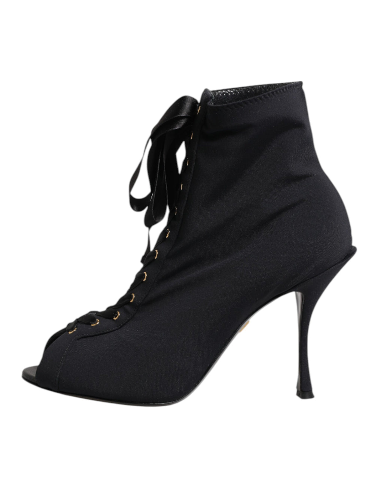 Dolce & Gabbana Schwarze Lace-Up-Stiefeletten