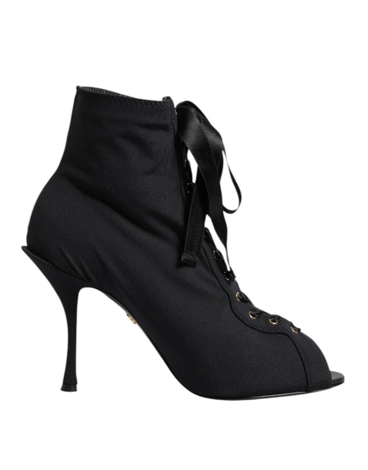 Dolce & Gabbana Schwarze Lace-Up-Stiefeletten