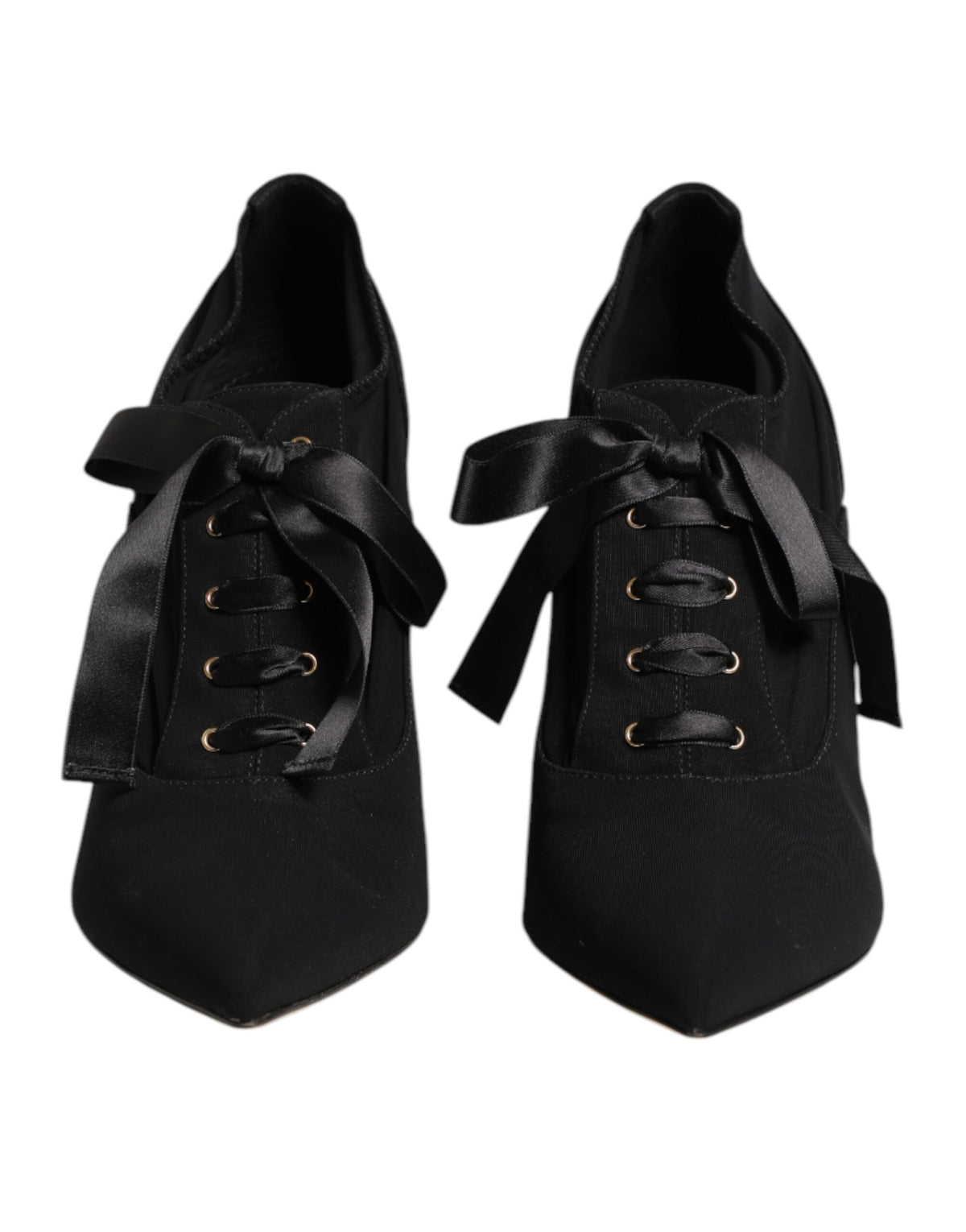 Dolce & Gabbana Schwarze Lace-Up Stiletto-Pumps
