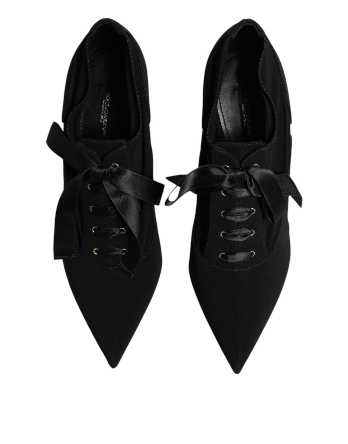 Dolce & Gabbana Schwarze Lace-Up Stiletto-Pumps