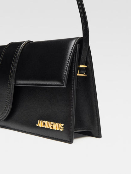 Jacquemus Schwarze Lederhandtasche Le Bambino Long