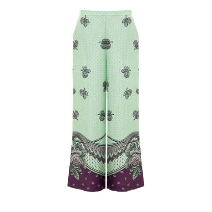 Gucci Grüne Seidenhose für den Alltag